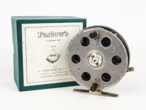 FARLOWS 3 3/4" (NARROW DRUM) CENTREPIN REEL
