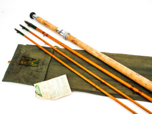 RESTORED BY PAUL COOK – OGDEN SMITHS “THE WARRIOR-DOUBLE BUILT” 12′ #8/9 SPLIT CANE SALMON FLY ROD